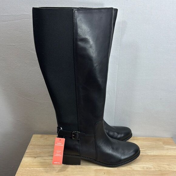 Easy Spirit Women's Chaza Tall Wide Calf Boots- Black- Size 8.5 M- NIB - Picture 1 of 8